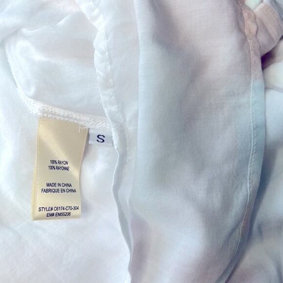 NEW! Cloth & Stone Pastel Watercolor Tiered Maxi Dress Size Small - Picture 6 of 6